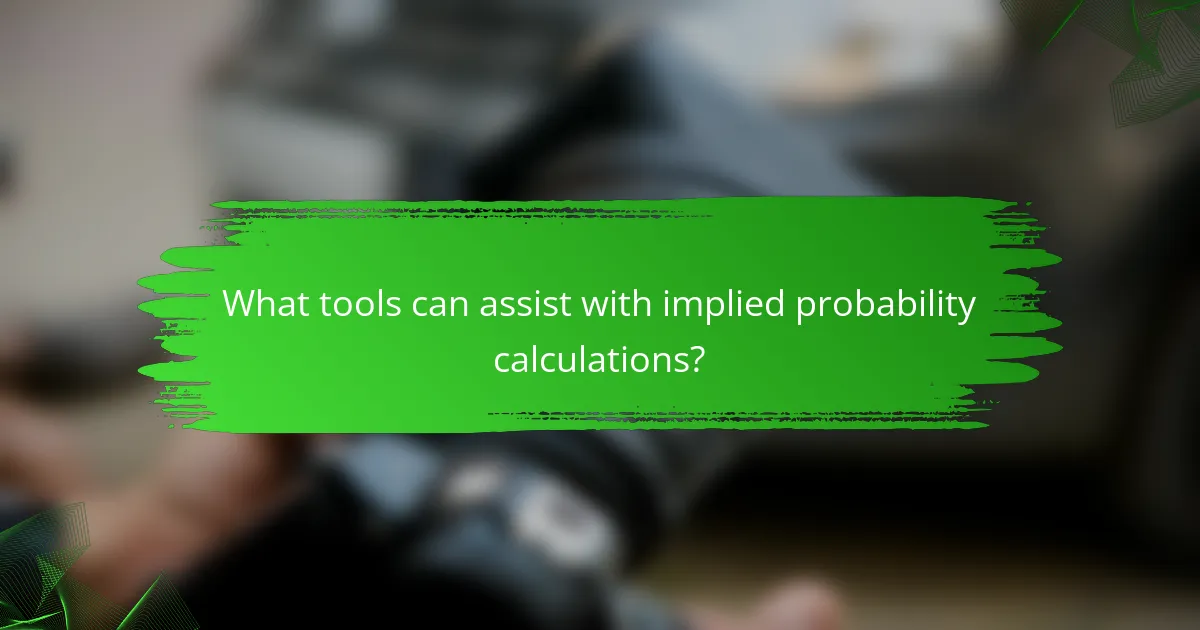What tools can assist with implied probability calculations?